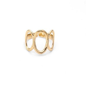 Anillo triple aro dorado