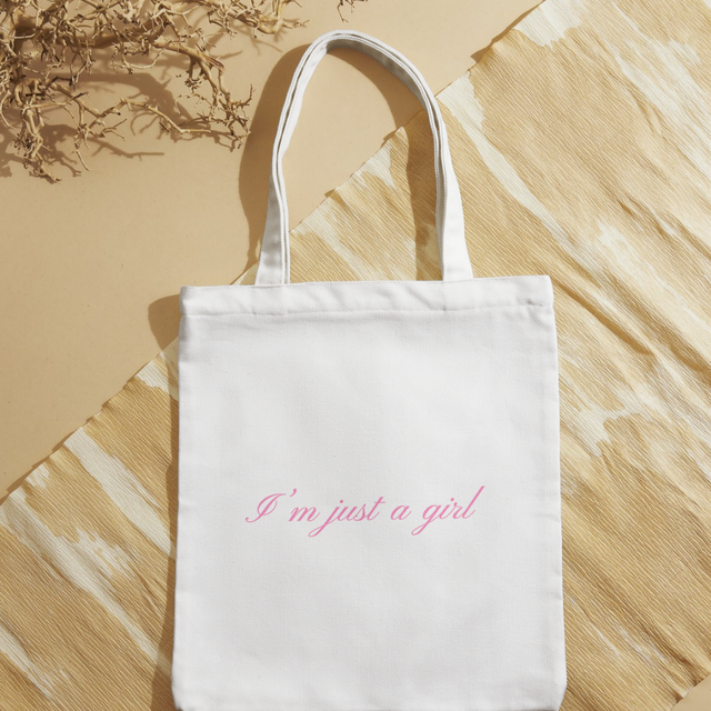 Tote bag "I'm just a girl"