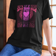 Camiseta ojo con corazón rosa