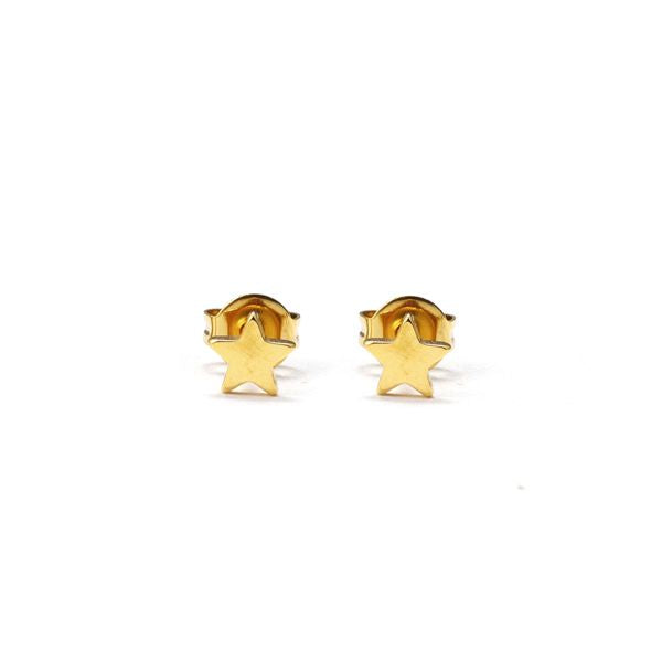 Pendientes estrella dorada