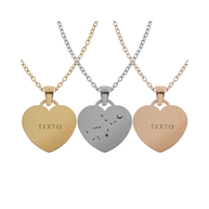 Collares medalla corazón personalizable