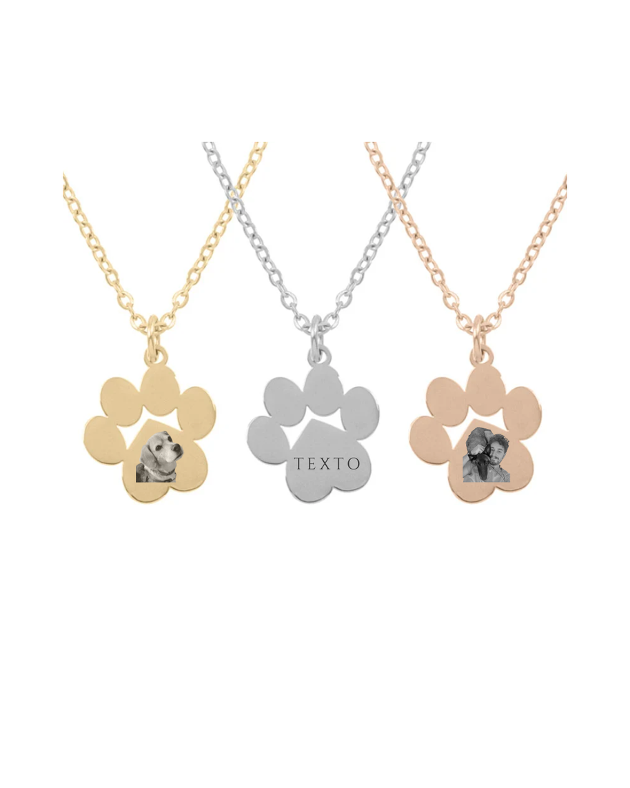 Collares pata mascota personalizables