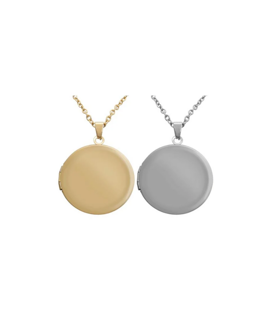 Collares relicario circular personalizables