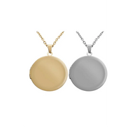 Collares relicario circular personalizables