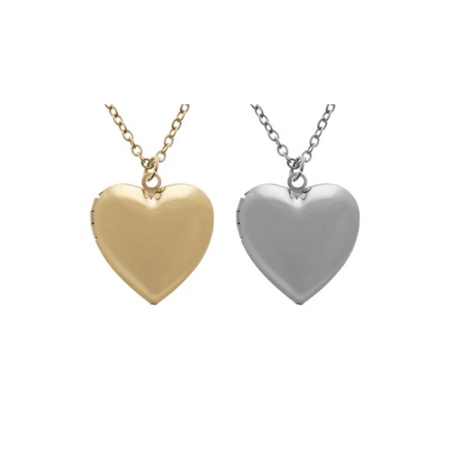 Collares relicario corazón personalizables