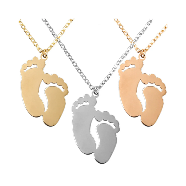 Collares colgante pies personalizables