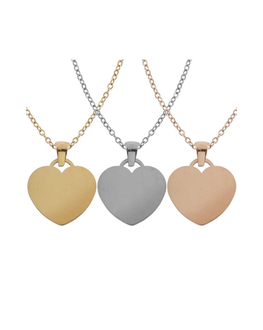 Collares medalla corazón personalizable