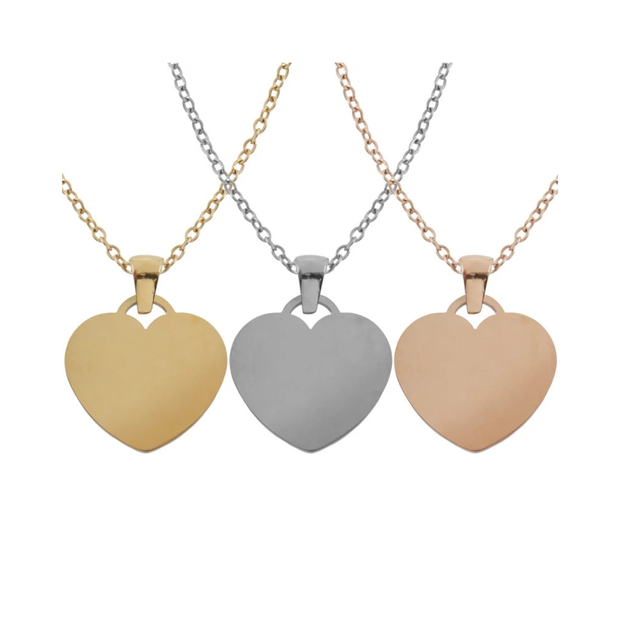 Collares medalla corazón personalizable