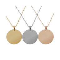 Collares medalla redonda personalizables