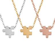 Collares medalla puzzle personalizables