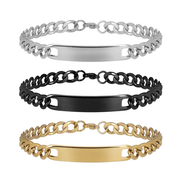 Esclavas acero personalizables