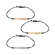 Esclavas cordón cuero personalizables