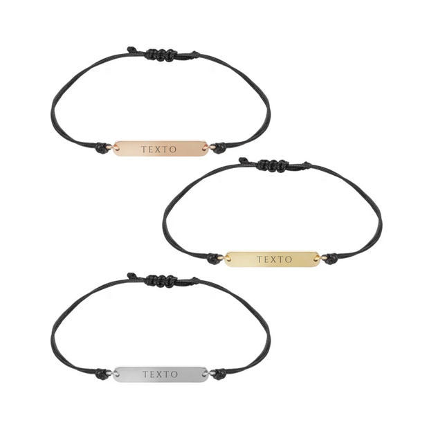 Esclavas cordón cuero personalizables