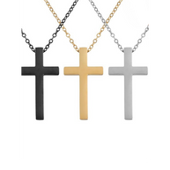 Collares colgante cruz personalizables