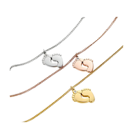 Collares colgante pies personalizables