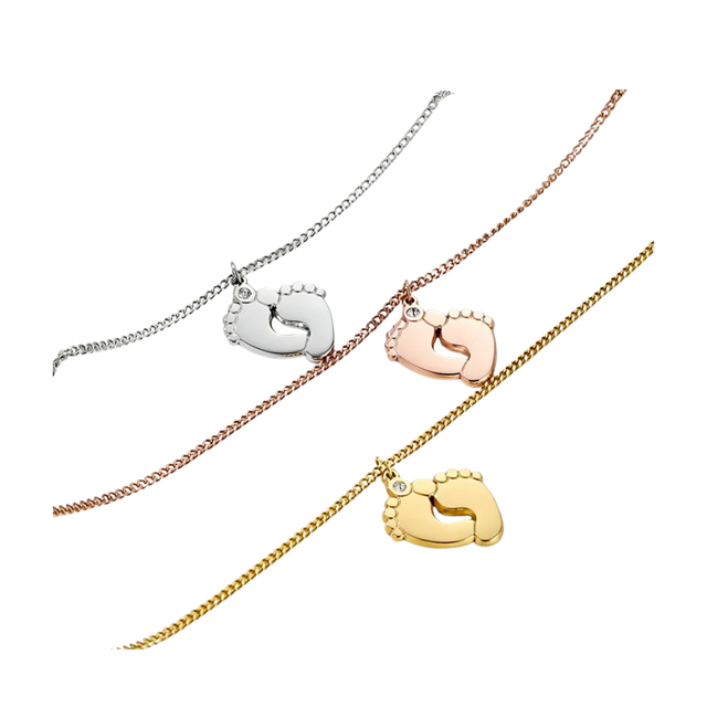 Collares colgante pies personalizables