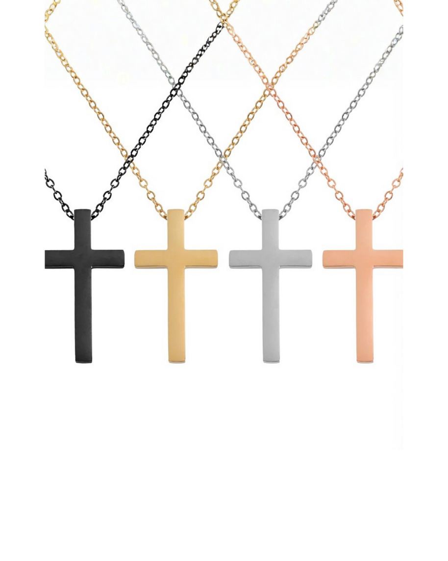 Collares colgante cruz personalizables