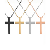 Collares colgante cruz personalizables