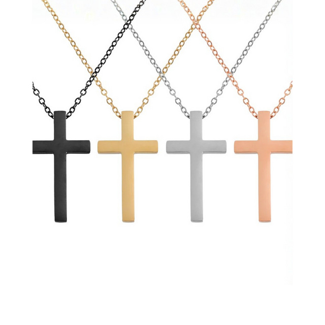 Collares colgante cruz personalizables