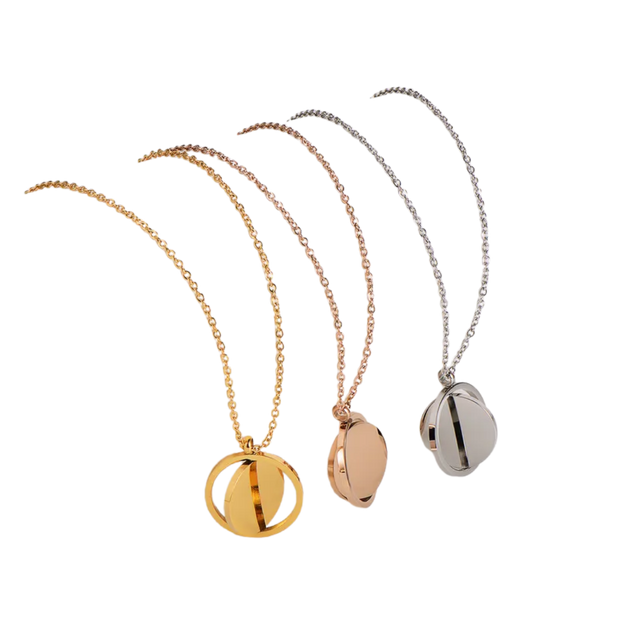 Collares medalla redonda giratoria personalizables