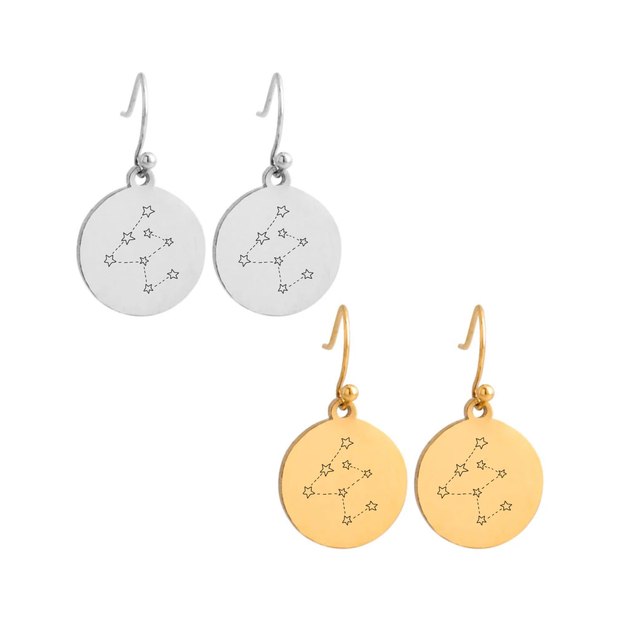 Pendientes de gancho redondos personalizables