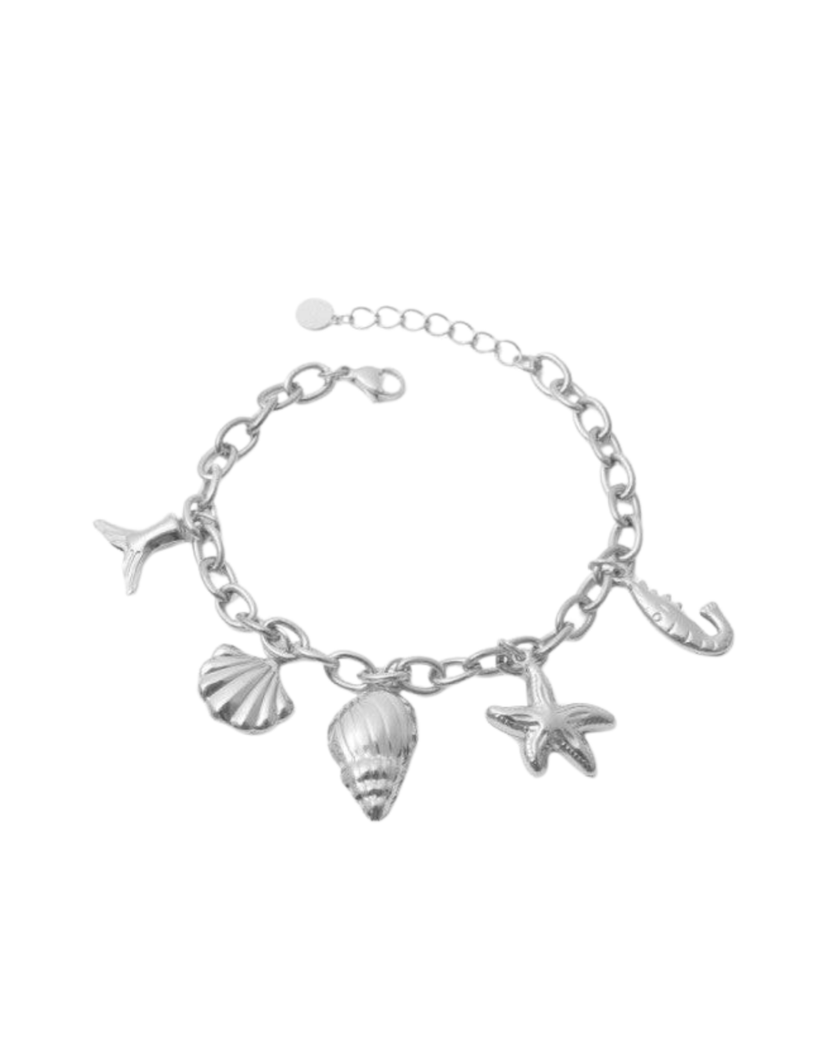 Pulsera con colgantes marinos