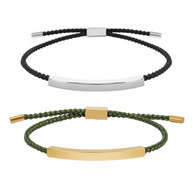 Pulseras cordón trenzado personalizables