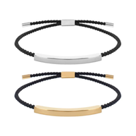 Pulseras cordón trenzado personalizables