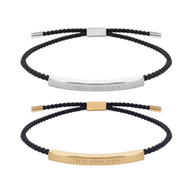 Pulseras cordón trenzado personalizables