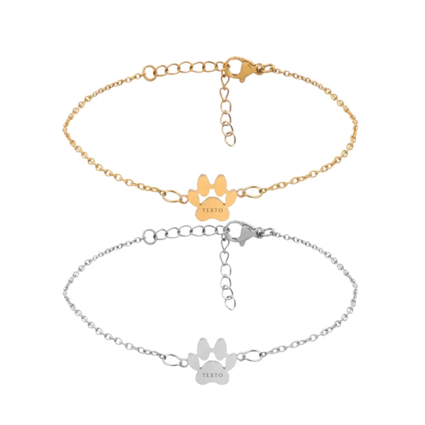 Pulseras huella mascota personalizables