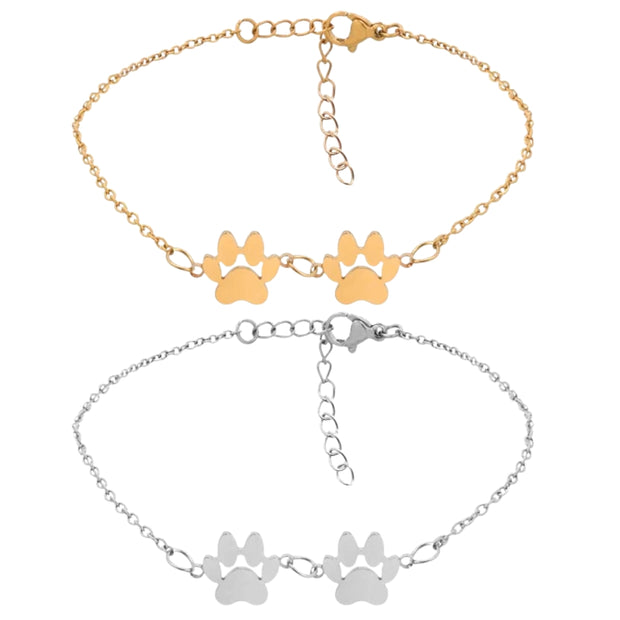 Pulseras huellas mascota personalizables