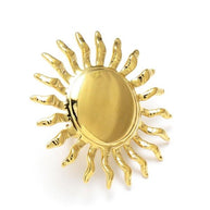 Anillo dorado de sol.