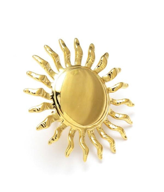 Anillo dorado de sol.