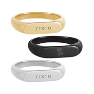 Anillos sello rectangular personalizables