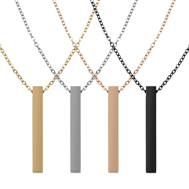 Collares colgante rectangular personalizable