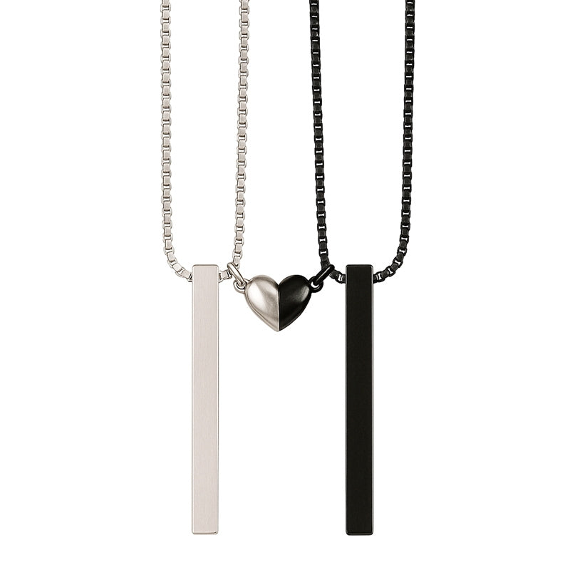 Collares corazón imantado personalizables