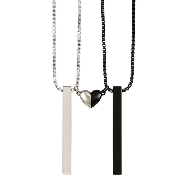 Collares corazón imantado personalizables