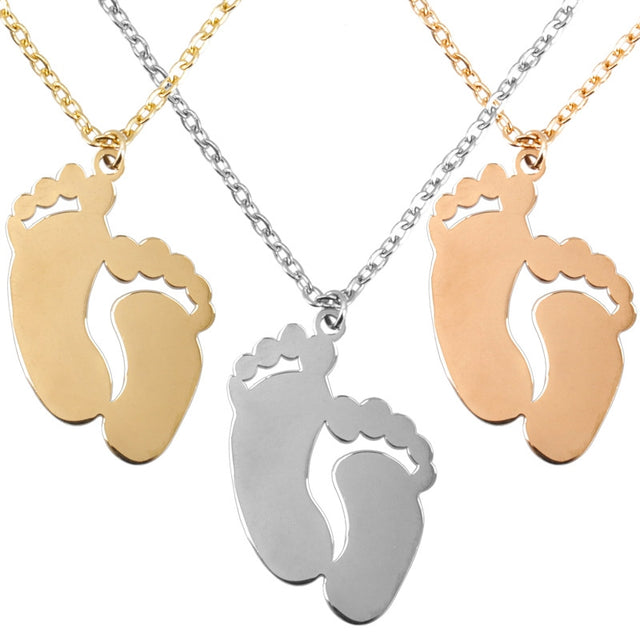 Collares colgante pies personalizables