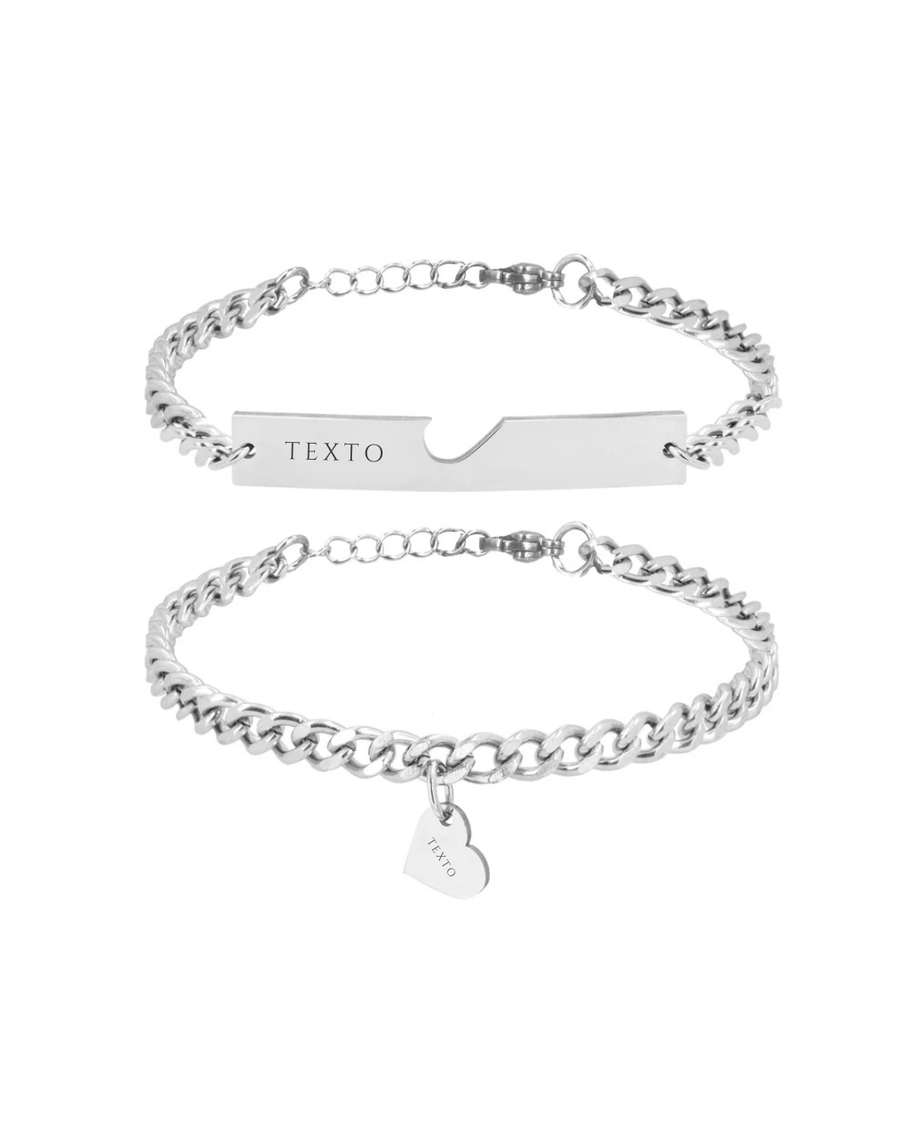 Esclavas medalla corazón personalizables