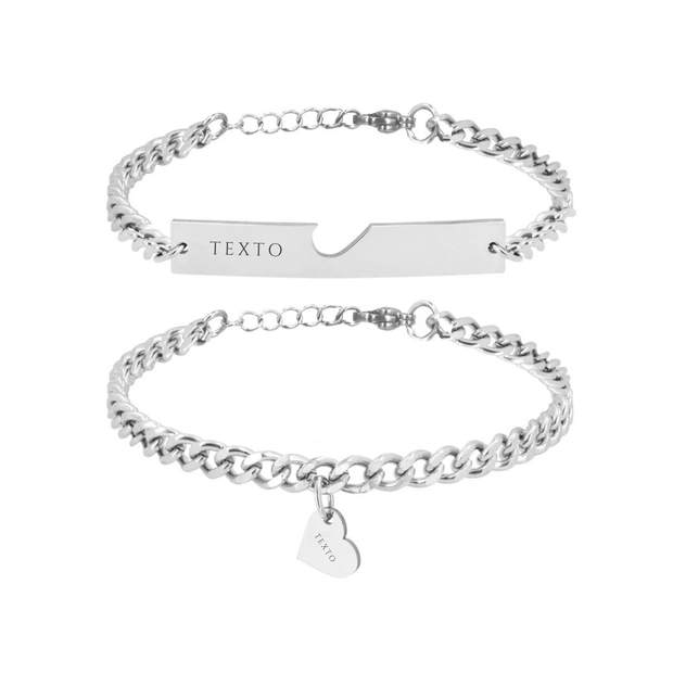 Esclavas medalla corazón personalizables