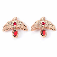 Pendientes Fawkes Rose Gold Harry Potter