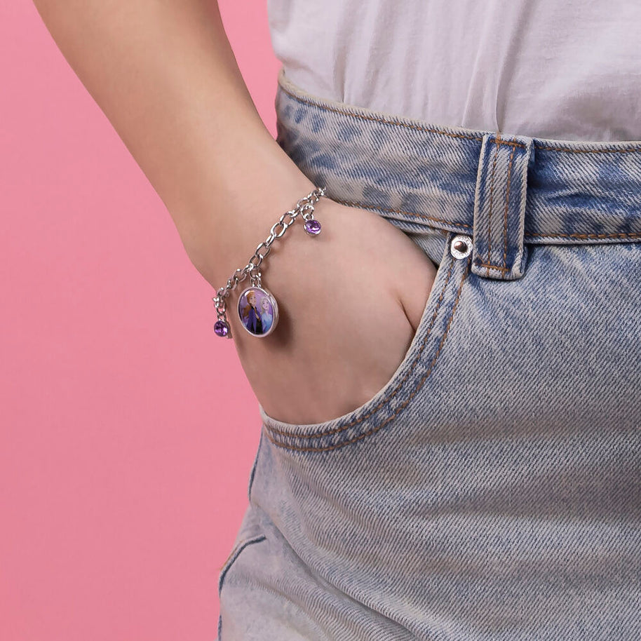(Próximamente) Pulsera charm Frozen Disney plata