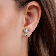 Pendientes Angel & Stitch Disney plata
