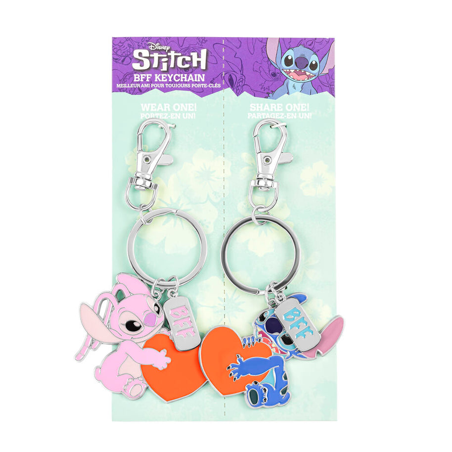 Set 2 Llaveros Angel & Stitch Disney