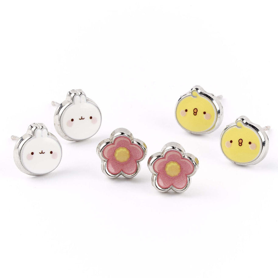 (Próximamente) Blister 3 pares de pendientes Molang