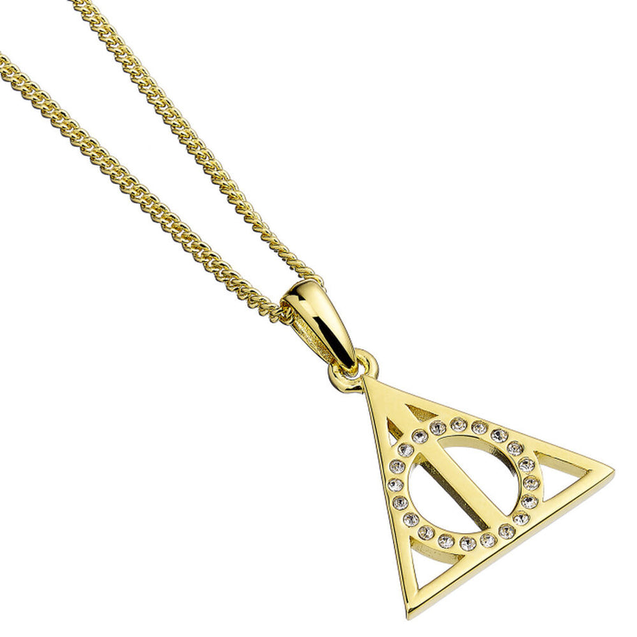 (Próximamente) Colgante Deathly Hallows Harry Potter plata baño oro