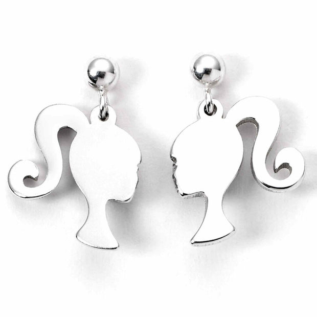 (Próximamente) Pendientes Silhouette Barbie plata
