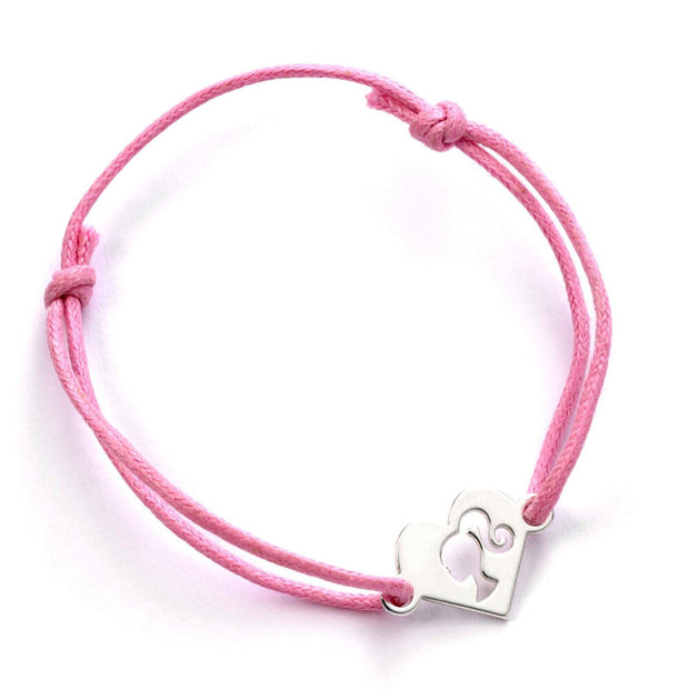 (Próximamente) Pulsera Amistad Silhouette Barbie plata