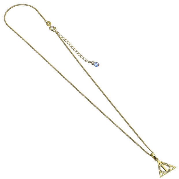 (Próximamente) Colgante Deathly Hallows Harry Potter plata baño oro