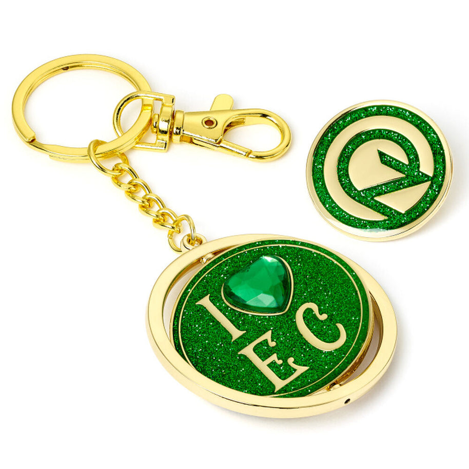 (Próximamente) Set regalo llavero + Pin I Love Emerald City Keyring Oz Logo Wicked